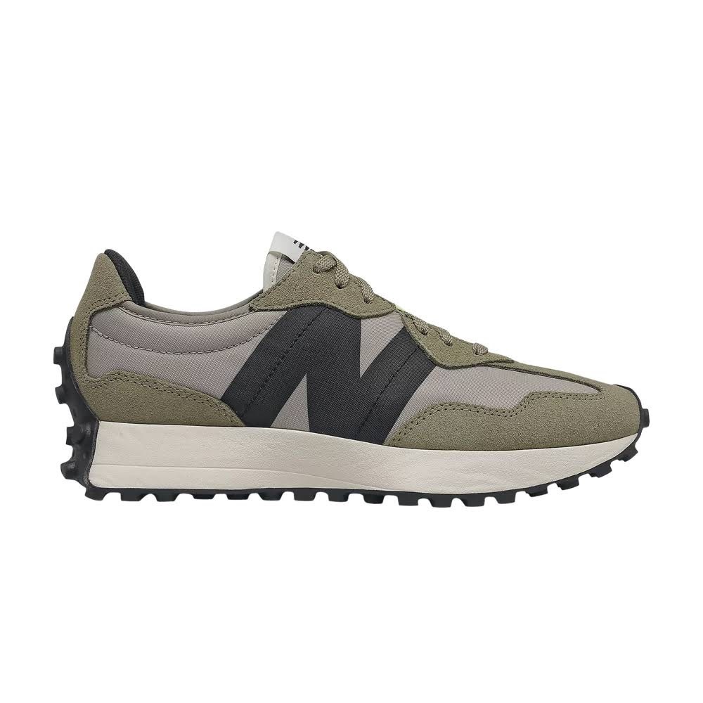 new balance 327 aluminum with covert green